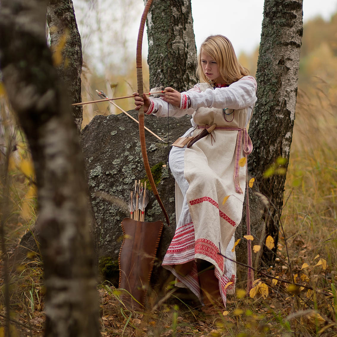 Sexy photo Girls in Slavic costumes in Isfahan
